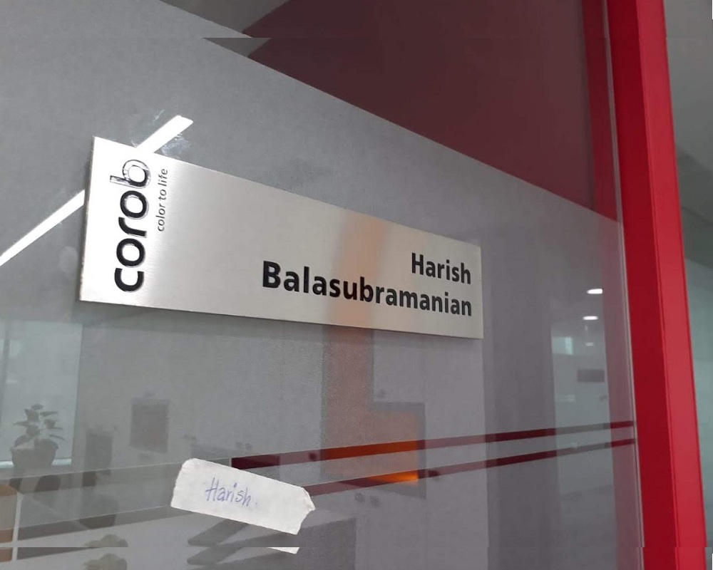 Custom Acrylic Desk Nameplate