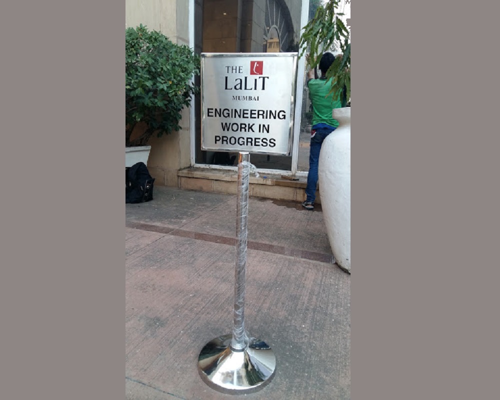 SS Nameplate with Black Text