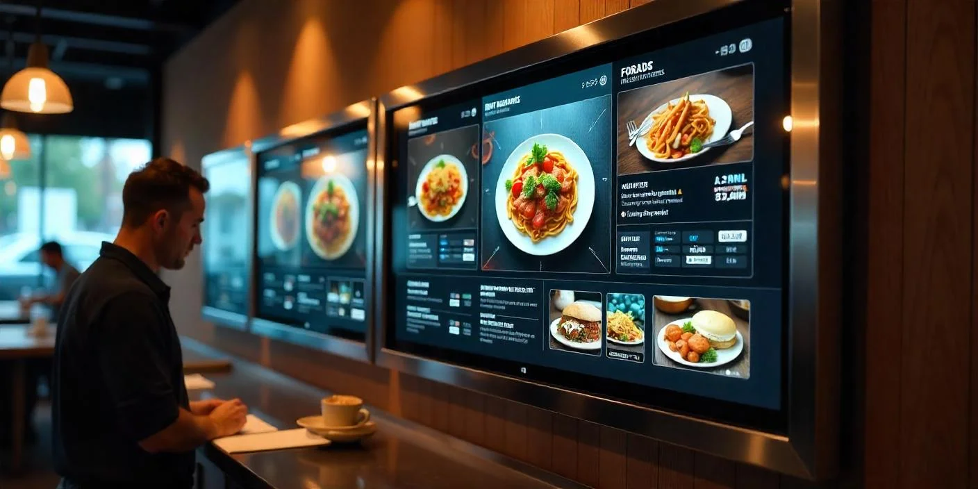 Restaurant facade signage