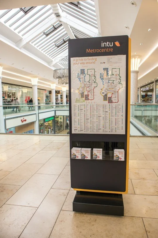 Digital mall wayfinding signage