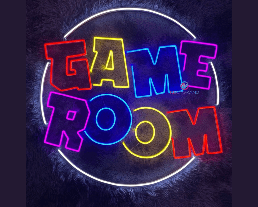 Entertainment zone branding signage