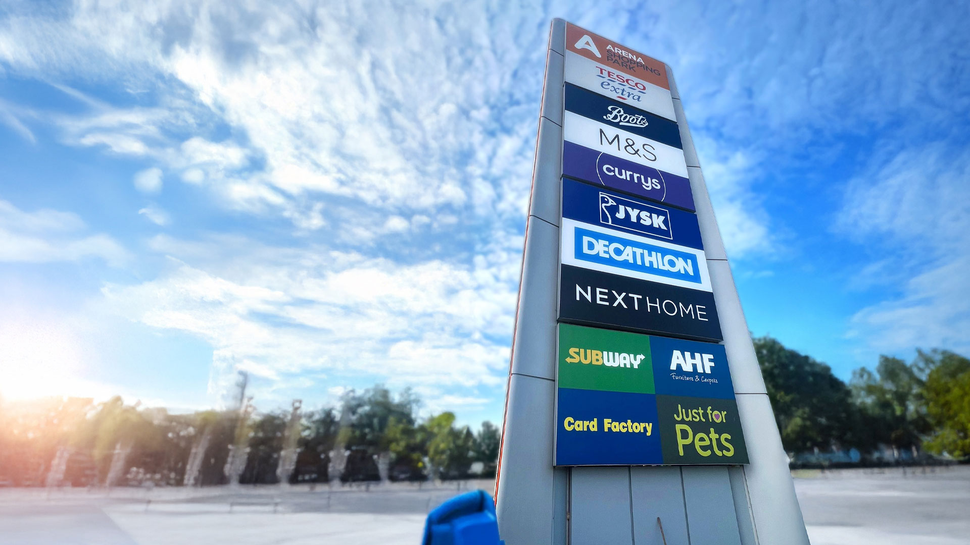 Tall Totem Signage for Corporate Entrance