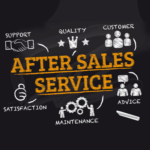 Technician providing signage maintenance